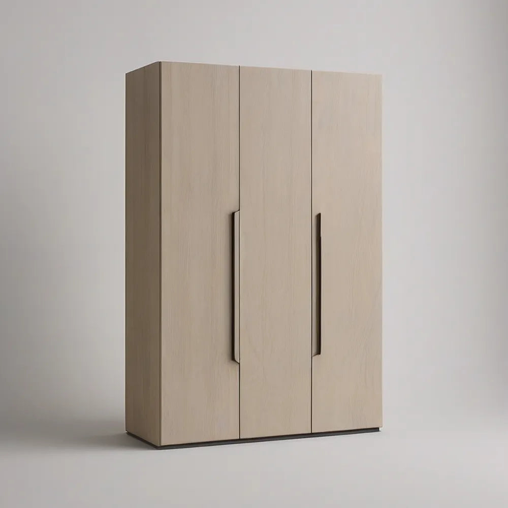 Roupeiro de 3 Portas em Carvalho Claro e Castanho-Escuro, 120 x 52 x 190 cm