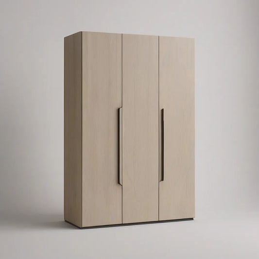 Roupeiro de 3 Portas em Carvalho Claro e Castanho-Escuro, 120 x 52 x 190 cm